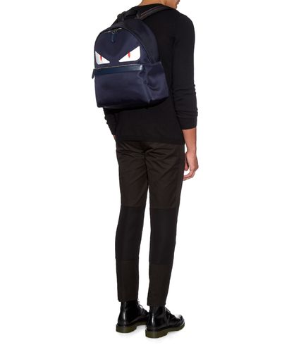 fendi monster eyes backpack