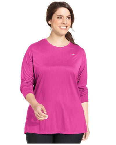 pink dri fit long sleeve shirt