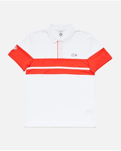 Lacoste X Roland Garros Polo Shirt in White for Men | Lyst