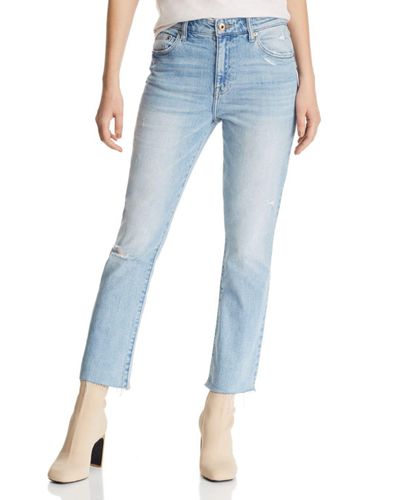 Pistola Denim Lennon Distressed Cropped Bootcut Jeans In Illusionist in ...