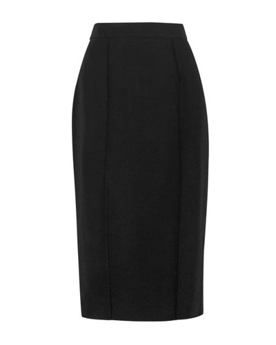 Ted Baker Synthetic Raees Pintuck Detail Pencil Skirt in Black - Lyst
