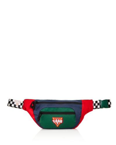 red guess fanny pack