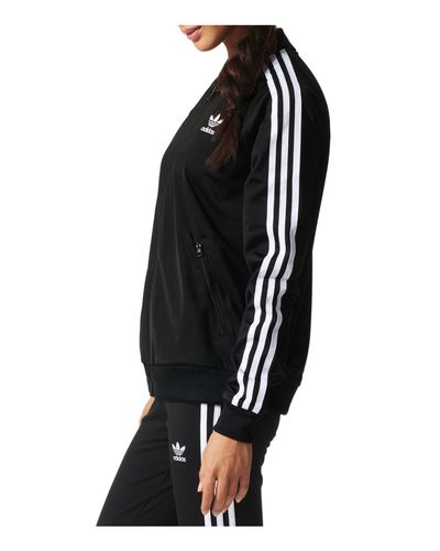 adidas Originals Rubber Supergirl Track Jacket in Black ...