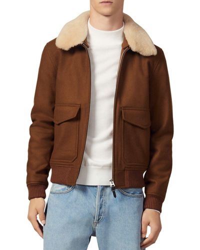 sandro aviator jacket