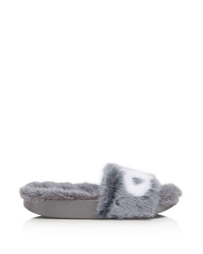 ferragamo fur slides