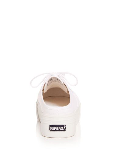 superga mules white