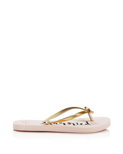 kate spade just married flip flops