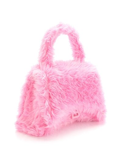 fuzzy pink purse