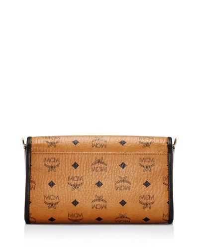 mcm millie visetos flap crossbody
