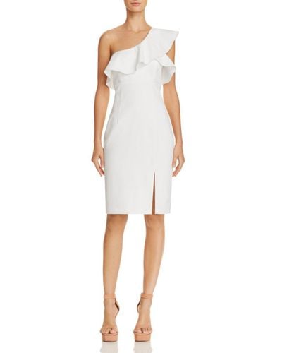 bea cold shoulder ruffle dress
