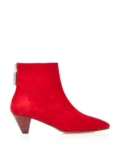 stuart weitzman cone heel bootie