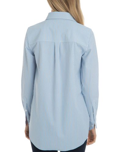 Lyssé Schiffer Striped Tunic Shirt in Blue Stripe (Blue) - Lyst