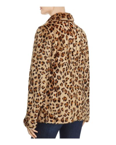 theory leopard coat