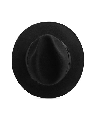 Reiss Wool Felt Fedora in Black | Lyst 