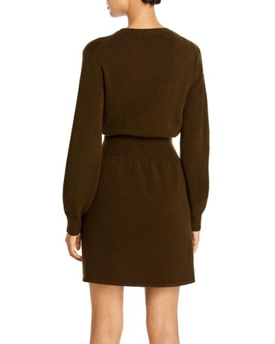 theory wool & cashmere sweater dress