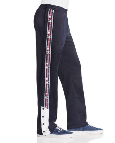 Champion Side - Snap Track Pants in Navy (Blue) for Men - Lyst