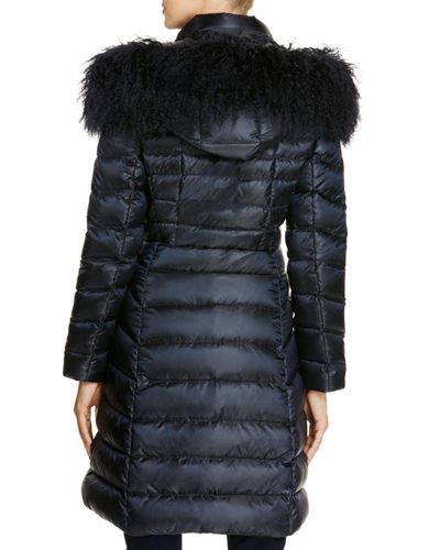 mongolian fur trim jacket