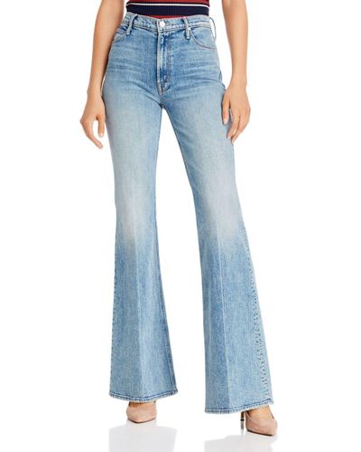 Mother Denim The Doozy High Rise Flared Jeans In 15 Minutes Of Fame In Blue Lyst