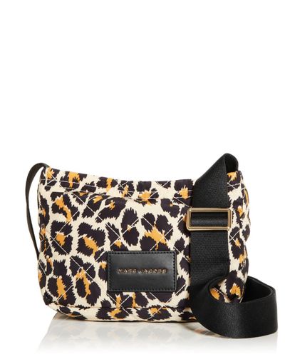 leopard print messenger bolsa