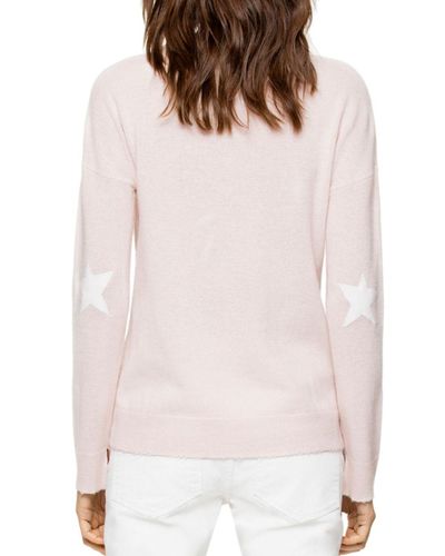 cici patch cashmere sweater