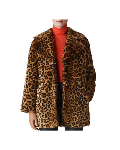 whistles leopard coat