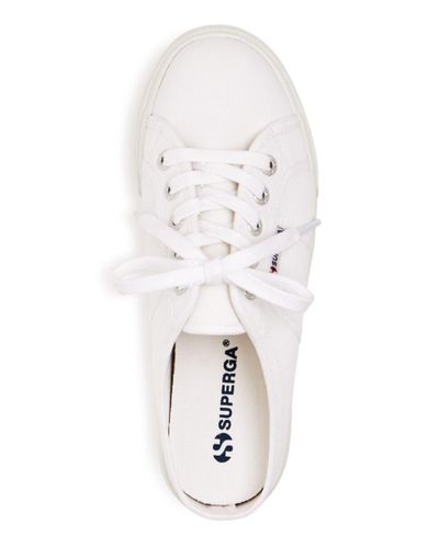 superga mules white