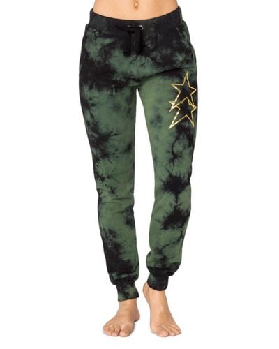 Chrldr Cotton Tie Dyed Sweatpants in Green/Black (Green) - Lyst
