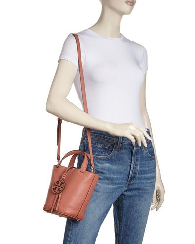 tory burch miller mini bucket