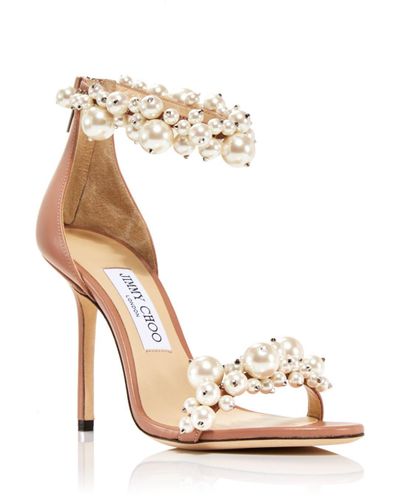 pearl embellished shoes