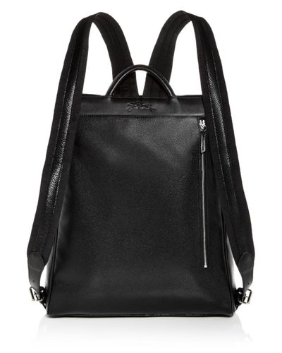 Longchamp Le Foulonné Extra Large Leather Backpack in Black for ... Longchamp Le Foulonné Extra Large Leather Backpack in Black for ...