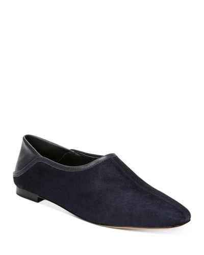 vince branine leather flat
