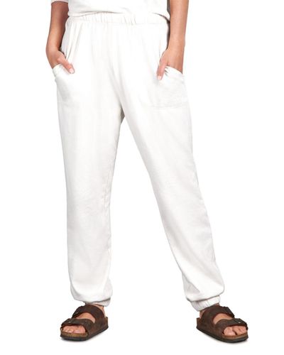 cotton sweatpants white