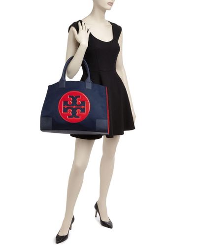 tory burch ella color block tote