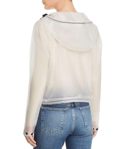 hunter cropped rain jacket