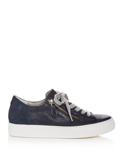 Paul Green Women's Orleans Tonal Leather Lace Up Sneakers in Blue - Lyst