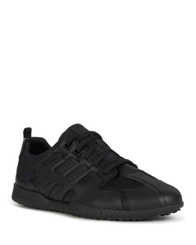 Geox Snake 2 Athletic Inspired Leather Sneakers - ShopperBoard
