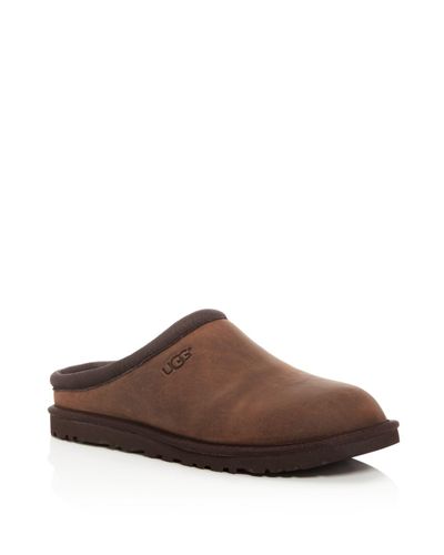 ugg dark brown slippers