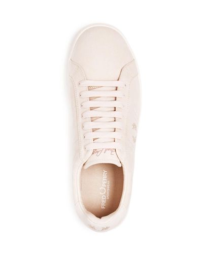 Fred Perry Men's B721 Brushed Twill Lace Up Sneakers in Soft Pink (Pink) -  Lyst