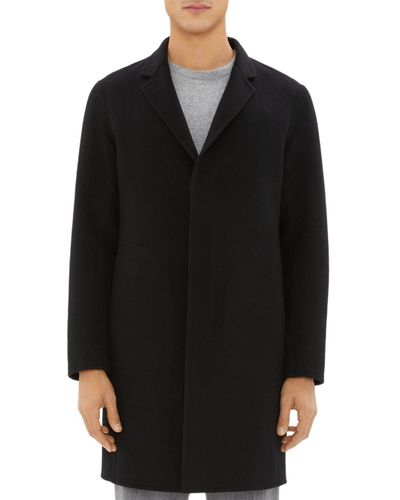 Theory Suffolk Cashmere Coat in Black for Men - Lyst