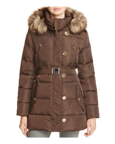 michael kors coat brown