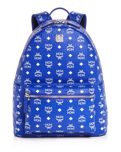 dark blue mcm backpack