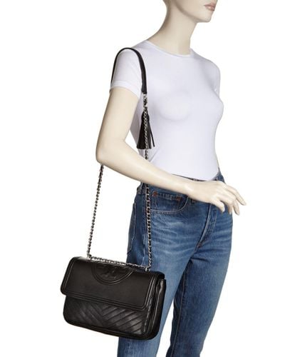 tory burch fleming distressed bag