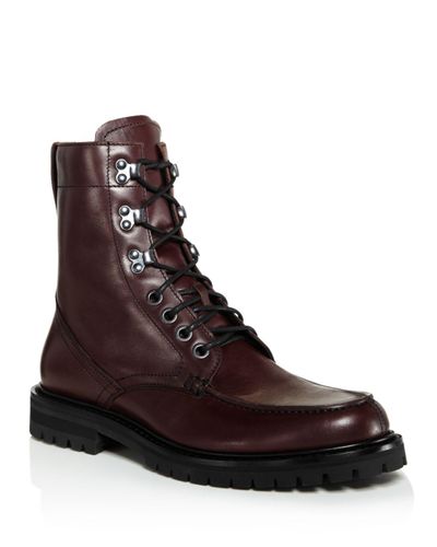 Aquatalia Ira Leather Boots in Oxblood (Brown) for Men - Lyst