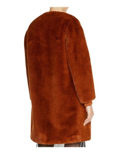caramel fur coat