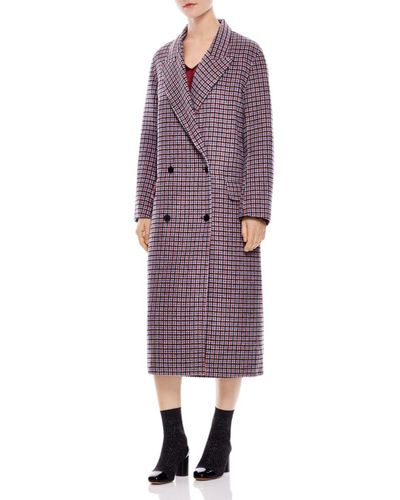 sandro purple coat
