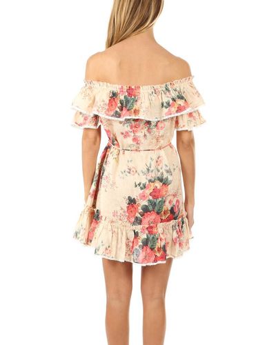 laelia frill tier short dress