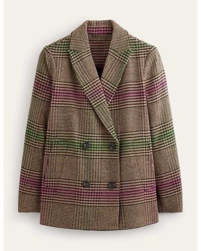 Boden Double-breasted Ed Coat - Brown