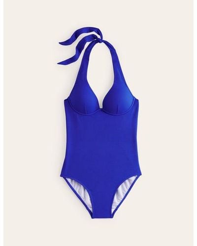 Boden Enhancer Underwired Swimsuit - Blue