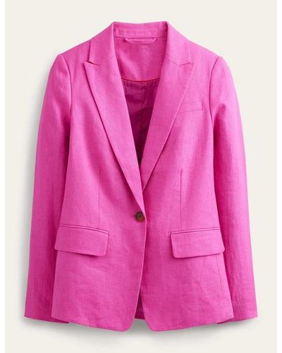Boden Cambridge Leinenblazer Damen - Pink