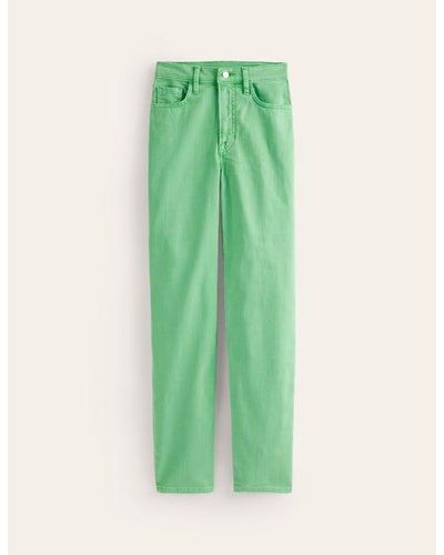 Boden Mid Rise Slim Leg Jeans - Green
